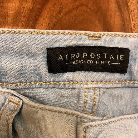 ⭐️⭐️ Aeropastle high waisted jegging - light denim color - Size 4 short. - Picture 3 of 8